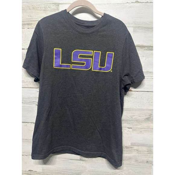 Established 1992 Tops - Established 1992 LSU T-Shirt Women Medium Gray Graphic‎ Gameday Collegiate EUC
